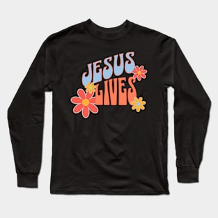 Jesus Lives Christian Long Sleeve T-Shirt